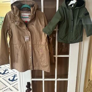 New Mom & Me HUNTER Tan and Green Hooded Jackets